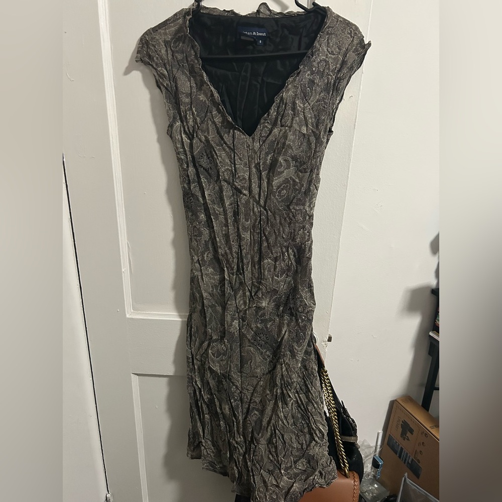 Elegant Black and Gray Women's Dress